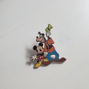Disney Mickey and Goofy Pin - Red, Blue, Green